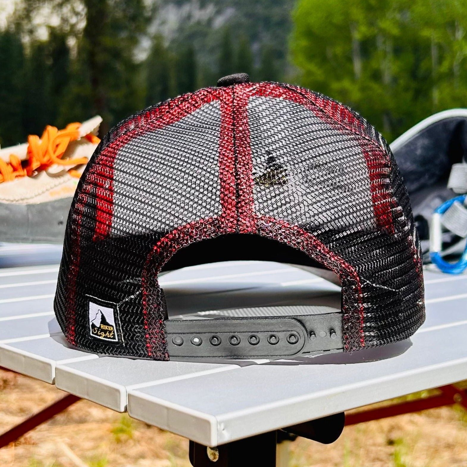 Backside view of the Fitz Roy trucker hat | HikerSight brand