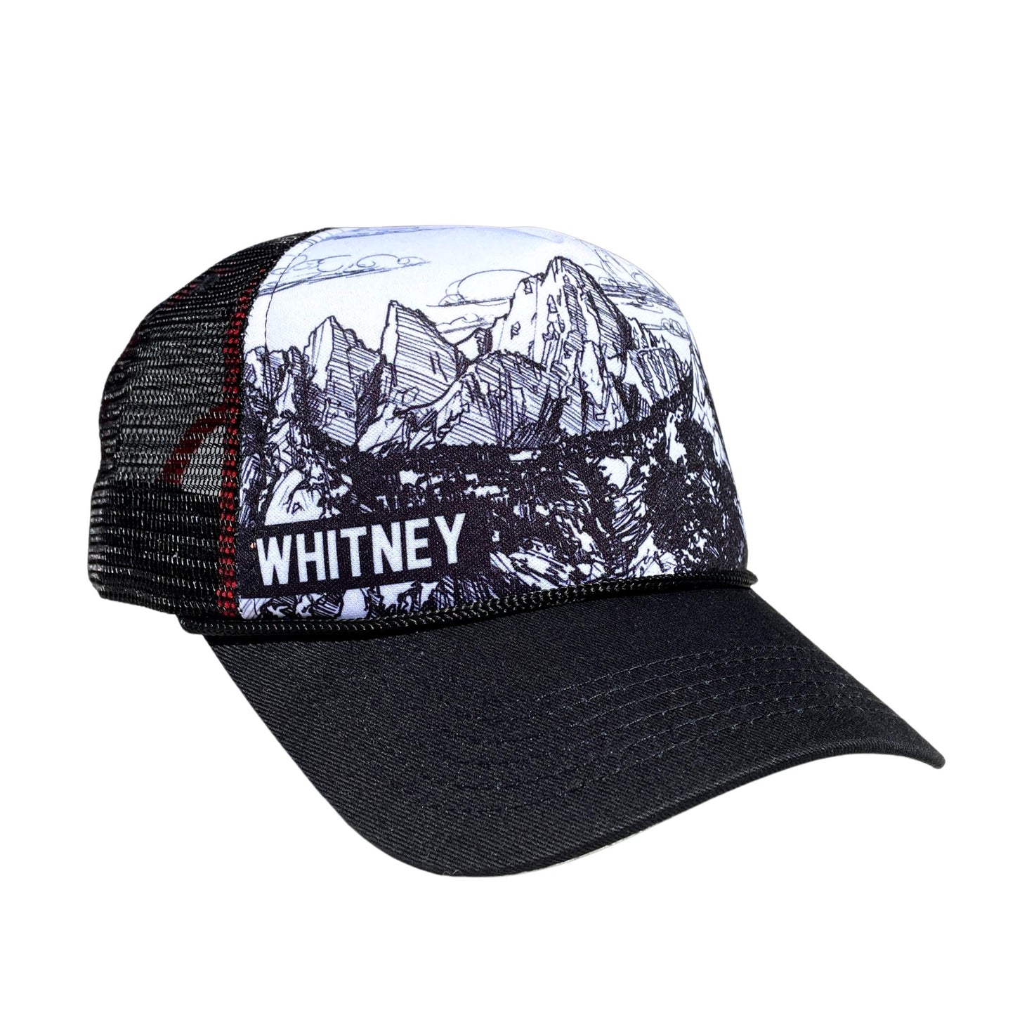 Side Profile of a Mount Whitney Trucker Hat | Hiker Sight Brand